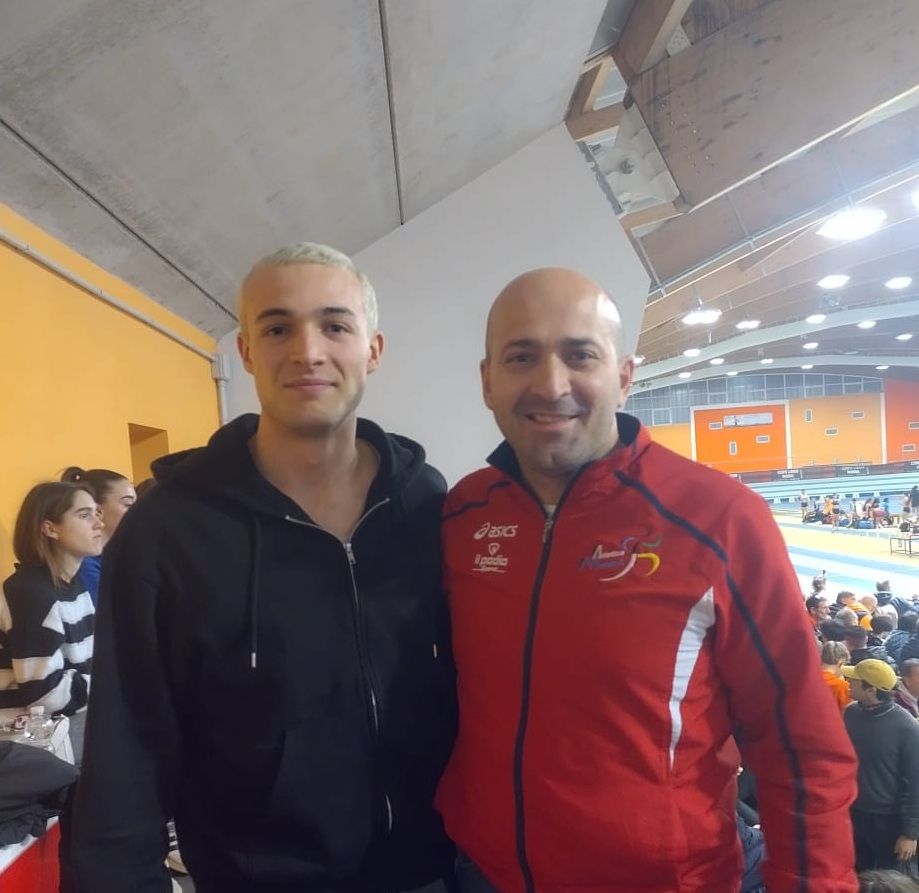 Edoardo Cavallero ed il suo coach Luca Candela