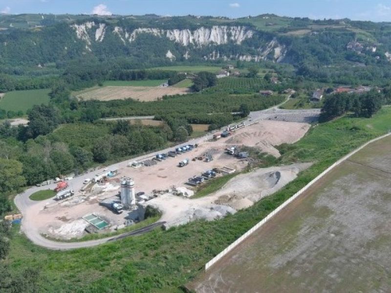 PROVINCIA GRANDA - Planimetria area deposito rifiuti Cement Clavesana