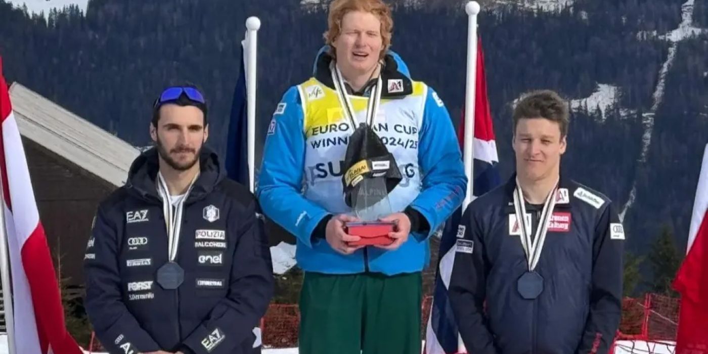 Podio coppa Europa Abbruzzese