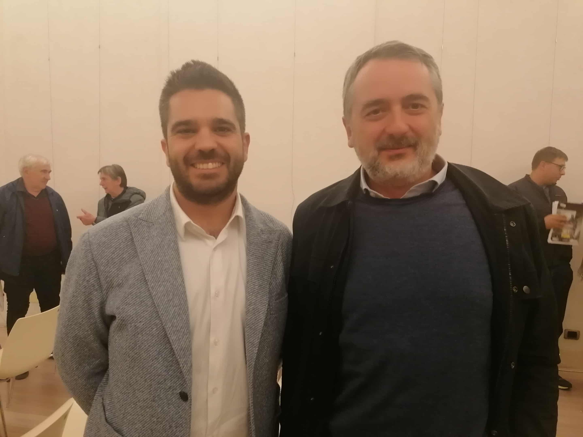 Il nuovo presidente dell Acem Andrea Ferro con il suo predecessore Michele Odenato 1761644251076