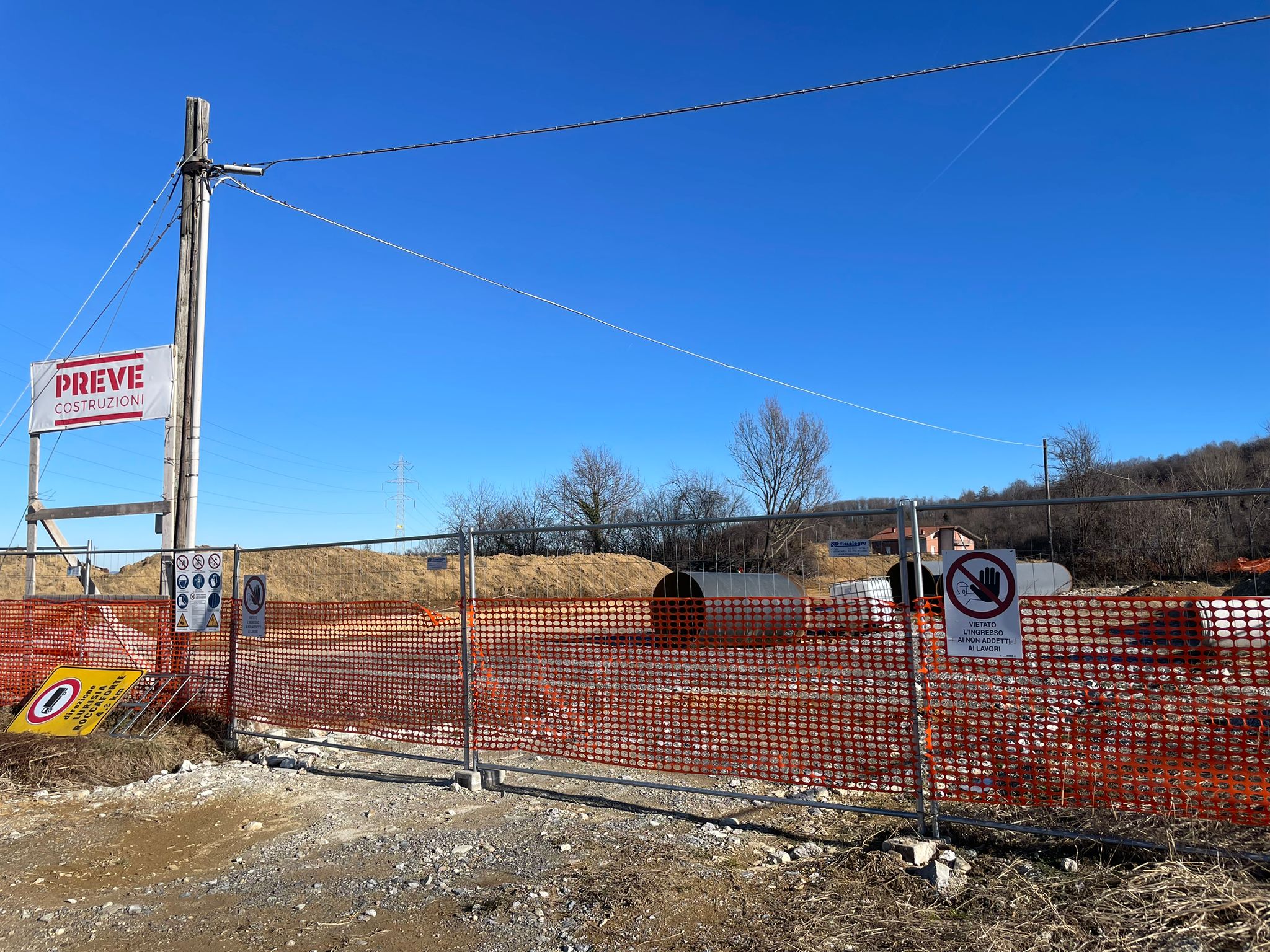 PROVINCIA GRANDA - Il cantiere in località Mussi a Pianfei