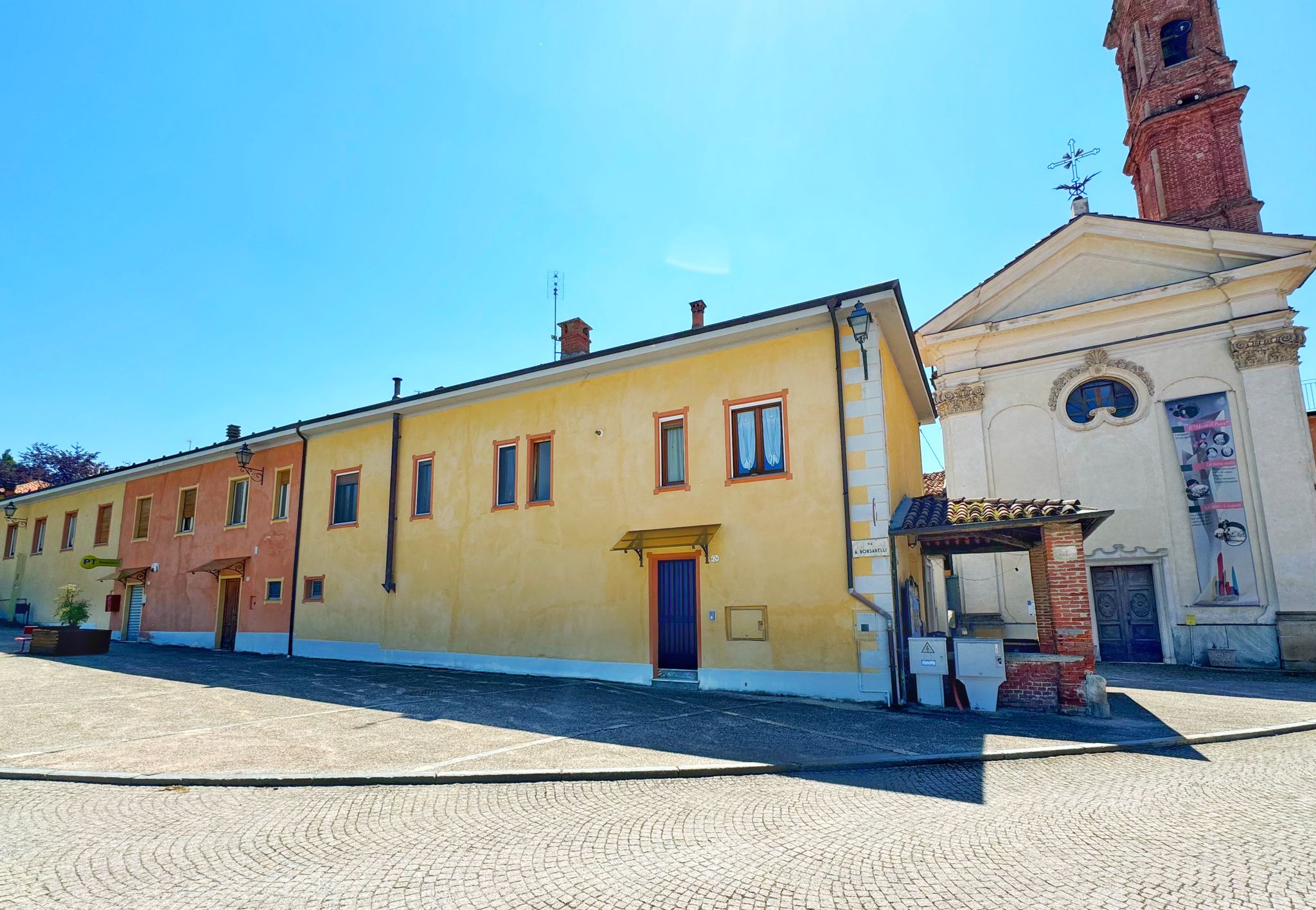 PROVINCIA GRANDA - L'area interessata dai lavori, nel centro di Briaglia