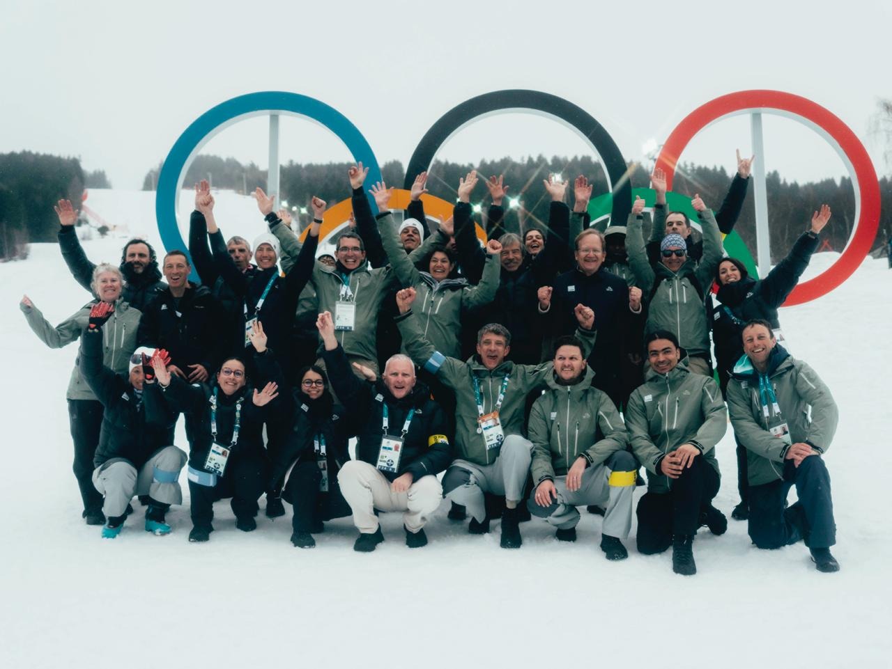 PROVINCIA GRANDA - Il gruppo ISMF sulle piste olimpiche