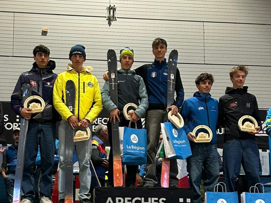 Blangero podio Pierra Menta