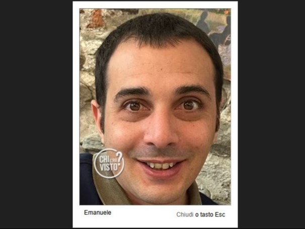 PROVINCIA GRANDA - Appello Chi l’ha visto Rai 3 scomparsa Emanuele Dogliani