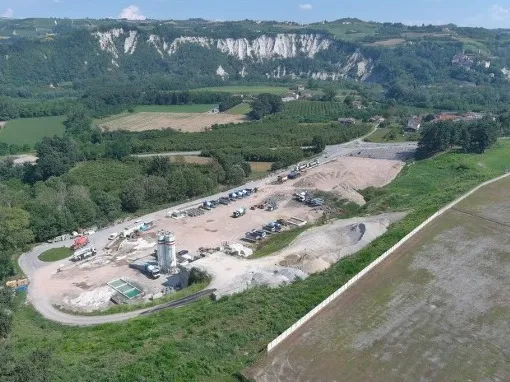 PROVINCIA GRANDA - Planimetria area deposito rifiuti Cement Clavesana