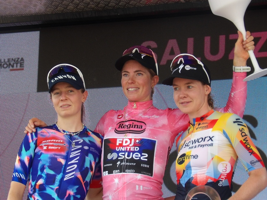 podio finale giro donne