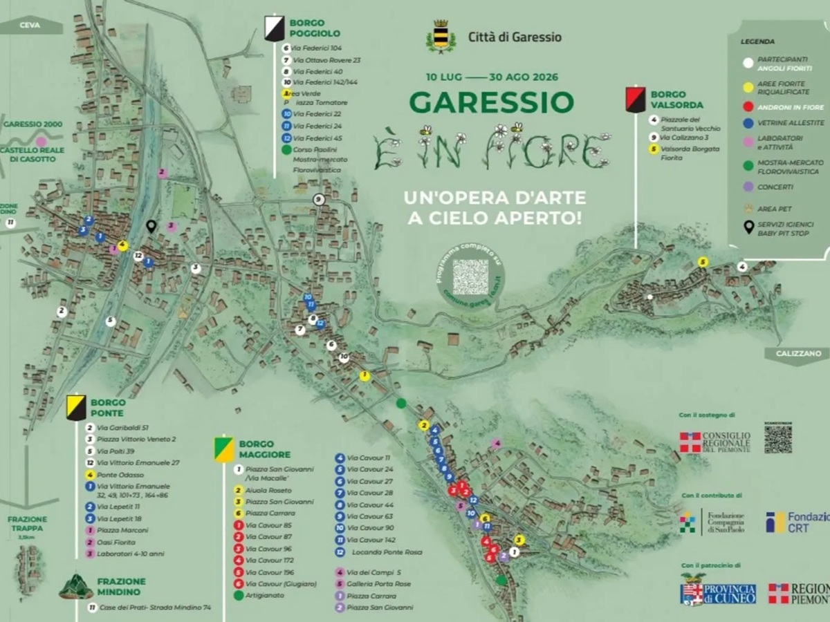mappa garessio è in fiore
