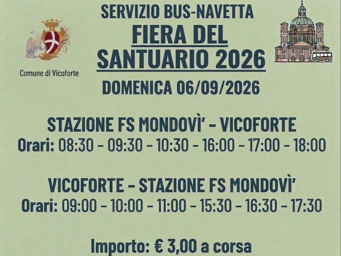 PROVINCIA GRANDA - Il servizio navetta per la stazione di Mondovì