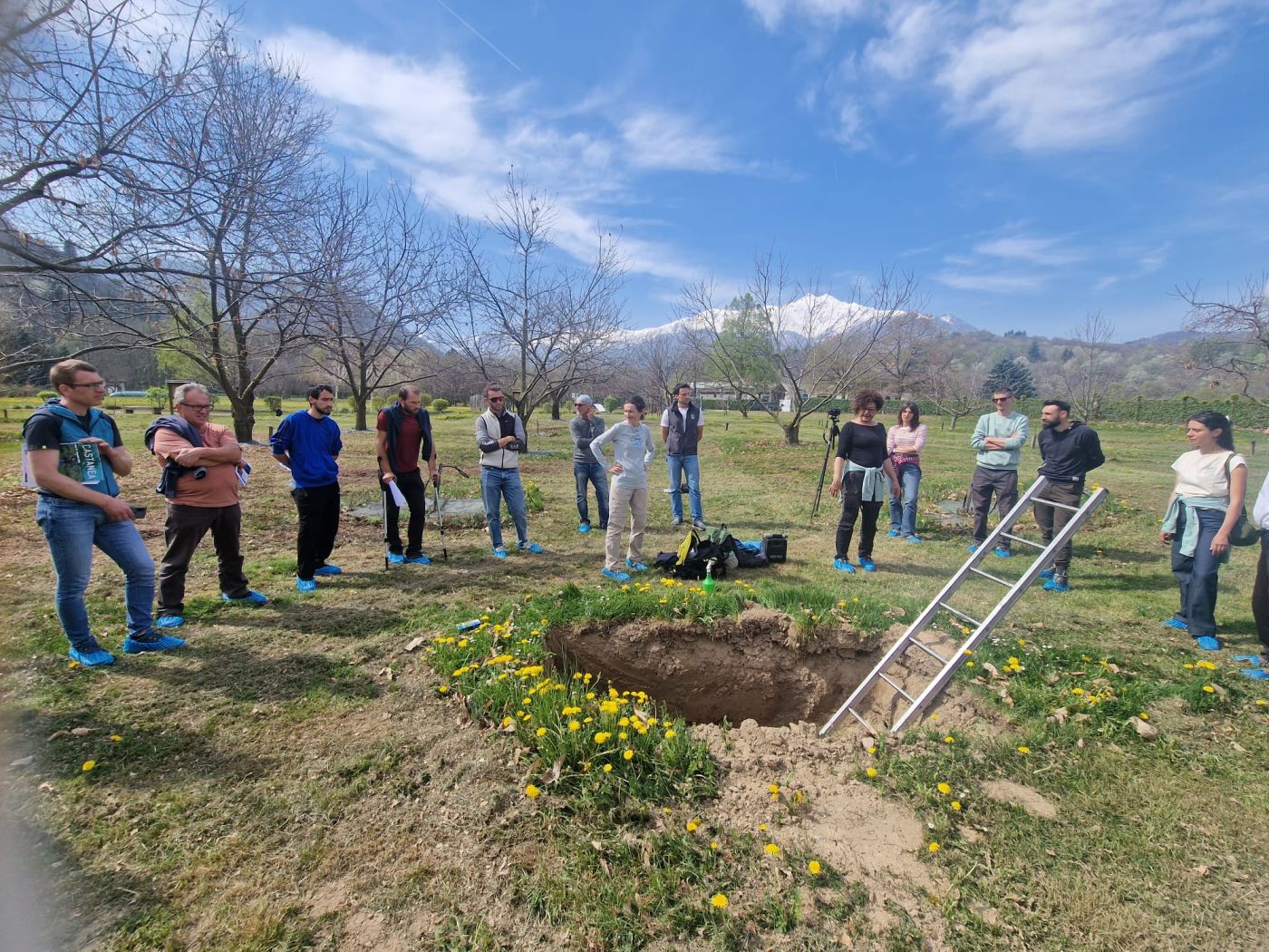 PROVINCIA GRANDA - La buca pedologica scavata nel castanetum