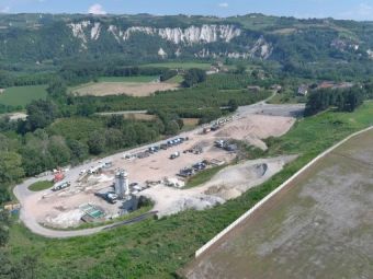 PROVINCIA GRANDA - Planimetria area deposito rifiuti Cement Clavesana