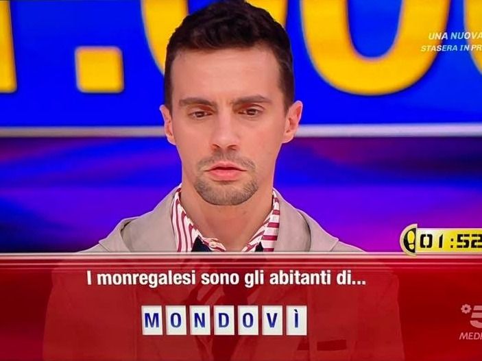 Concorrente di Reazione a Catena risponde a domanda sui monregalesi
