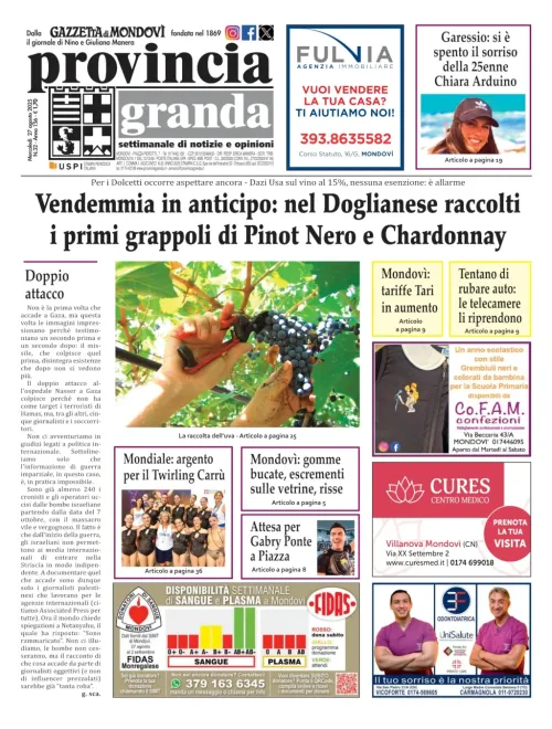 Copertina Edizione del  27-08-2025