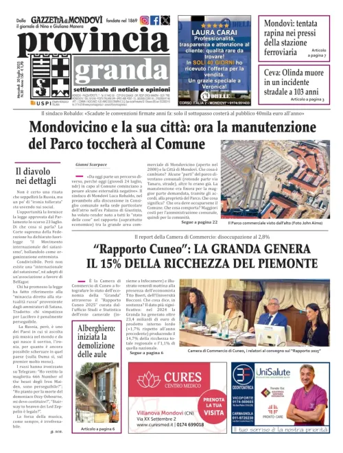 Copertina Edizione del  30-07-2025