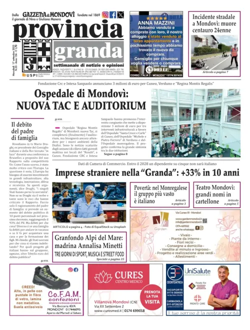 Copertina Edizione del 17-09-2025