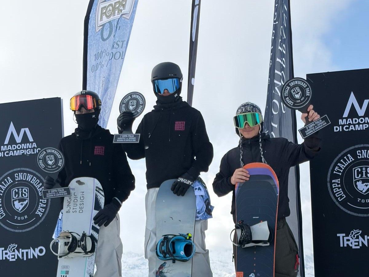 podio coppa italia snowboard