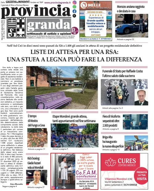 Copertina Edizione del 16-09-2026
