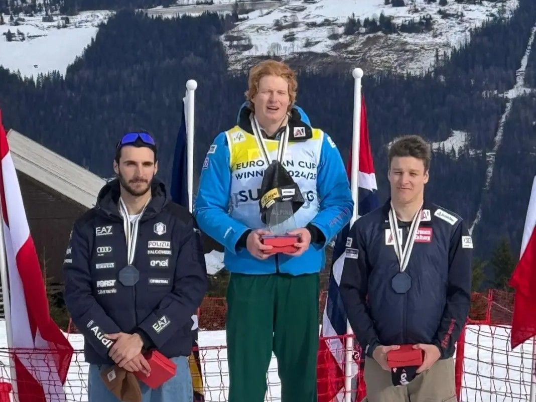 Podio coppa Europa Abbruzzese