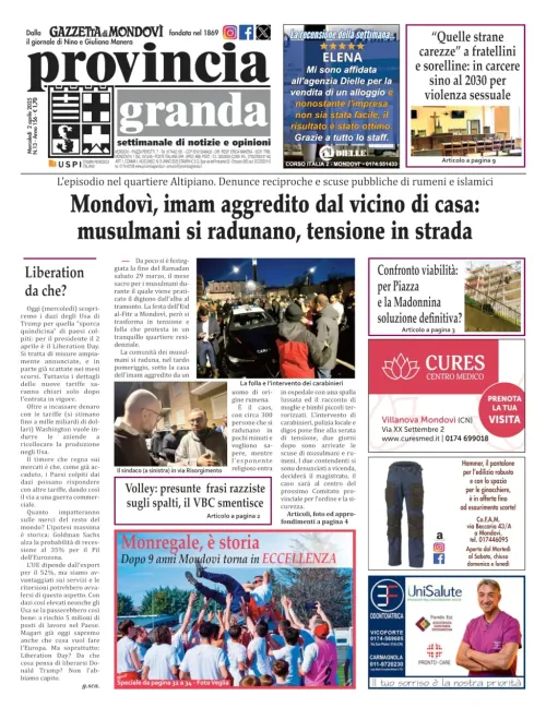 Copertina Edizione del  02-04-2025