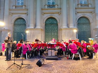 PROVINCIA GRANDA - La Banda musicale di Mondovì sul sagrato della Basilica