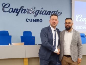 PROVINCIA GRANDA - Passaggio di consegne tra Garino e Simone Bongiovanni di Carrù, nuovo presidente Giovani Imprenditori Confartigianato Cuneo