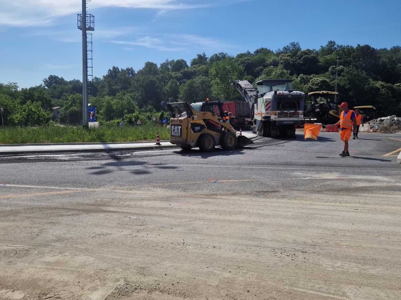 PROVINCIA GRANDA - I lavori alla rotonda delle Olle