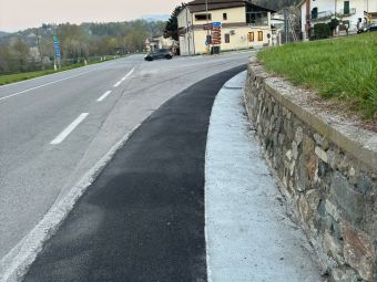 PROVINCIA GRANDA - L'incrocio ai Gandolfi interessato dai lavori