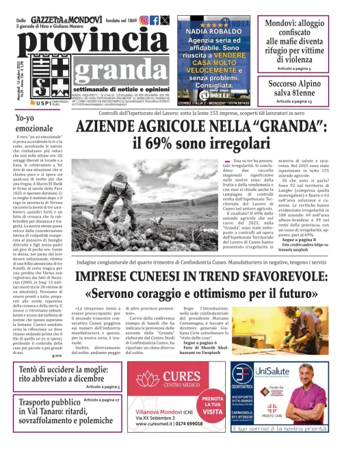 Copertina Edizione del 15-10-2025