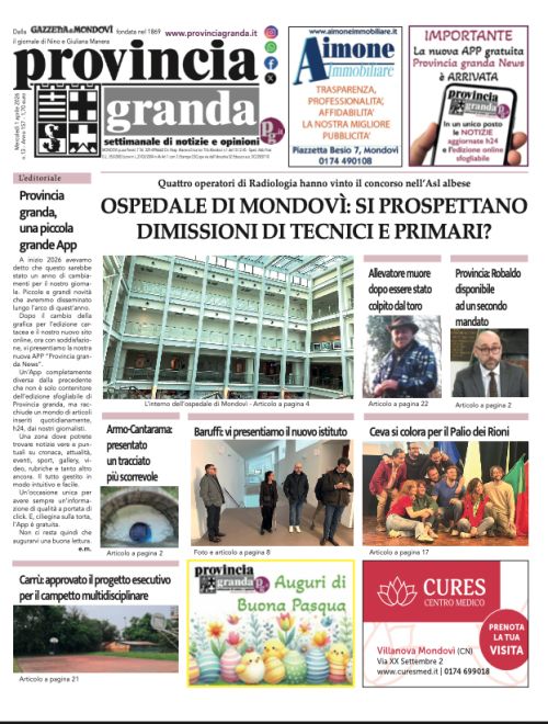 Copertina Edizione del 01-04-2026