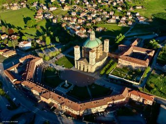 PROVINCIA GRANDA - Una veduta aerea del Santuario di Vicoforte