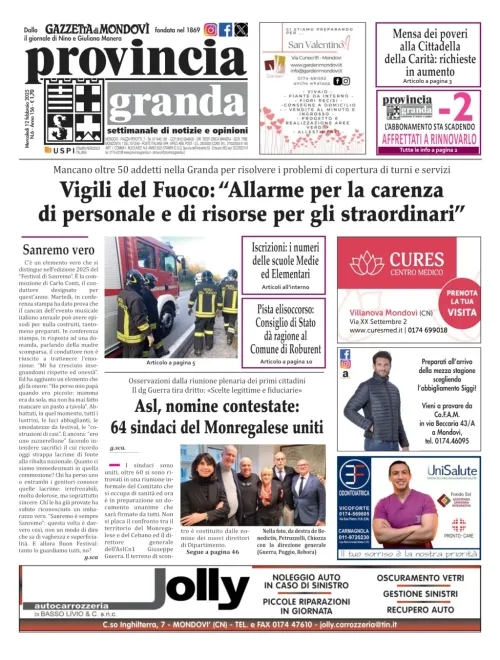 Copertina Edizione del  12-02-2025
