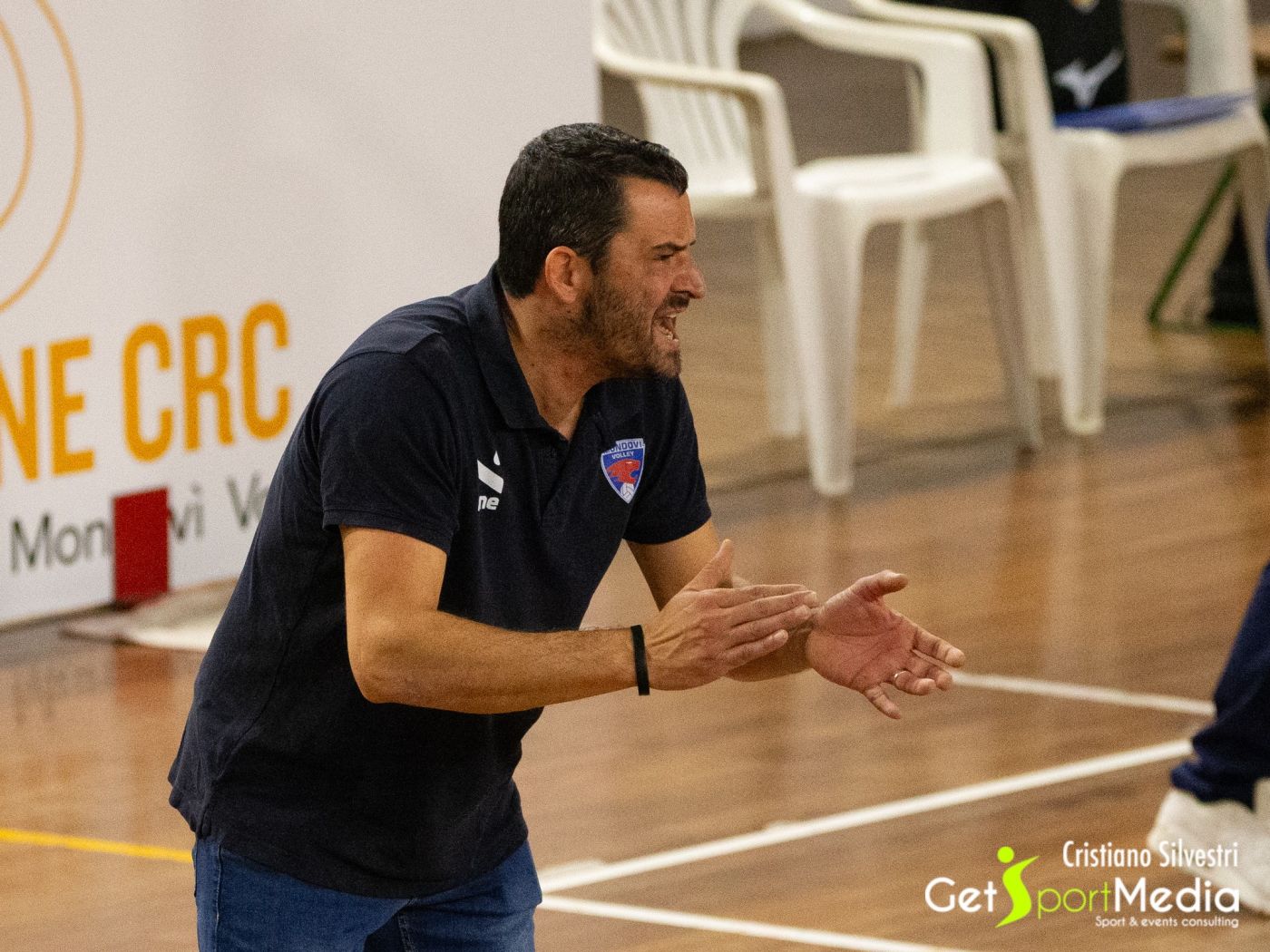 PROVINCIA GRANDA - Mondovì Volley: Claudio Basso sulla panchina del Puma - foto Cristiano Silvestri