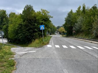 PROVINCIA GRANDA - L'incrocio dove verrà realizzata la rotatoria