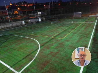 PROVINCIA GRANDA - Il campetto sportivo in via al Santuario e il sindaco Gasco