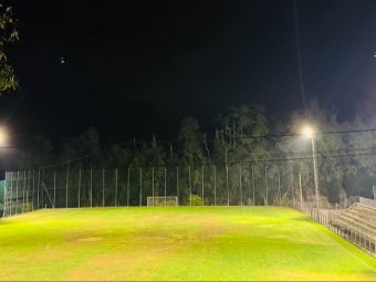 PROVINCIA GRANDA - Il campo sportivo di San Michele illuminato