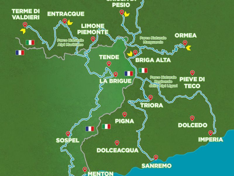 PROVINCIA GRANDA - Il tragitto che unisce le Alpi al mare