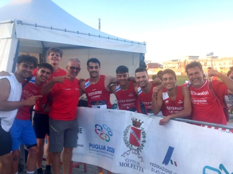 festa 4x100 staffetta Mondovì vittoria Italiani