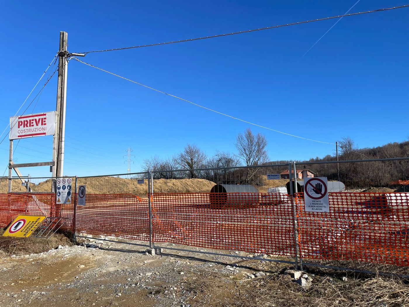 PROVINCIA GRANDA - Il cantiere in località Mussi a Pianfei