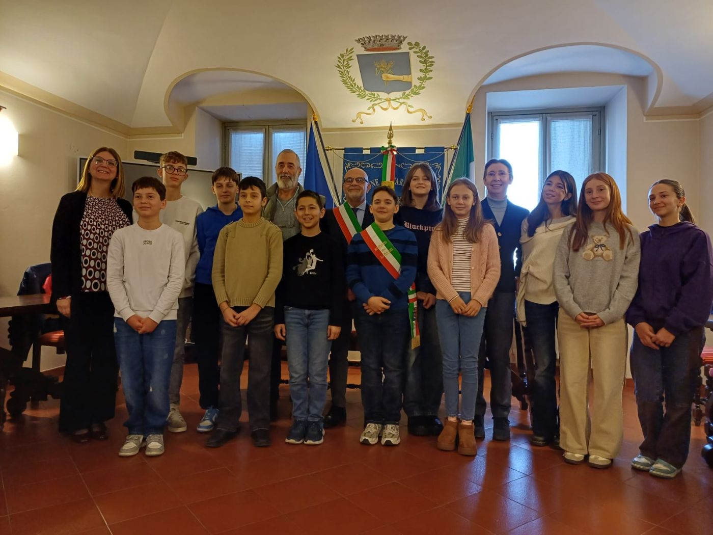 Il rinnovato consiglio comunale dei ragazzi di Farigliano