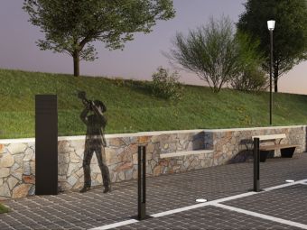 PROVINCIA GRANDA - Il rendering della nuova piazza in frazione San Paolo