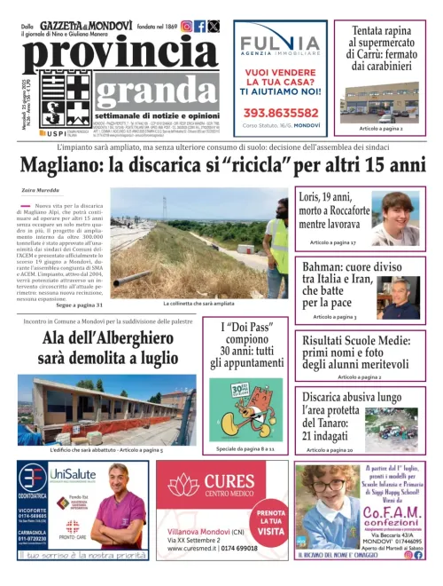 Copertina Edizione del  25-06-2025