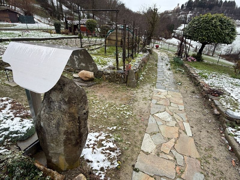 PROVINCIA GRANDA - Il menhir nel giardino privato a Vicoforte