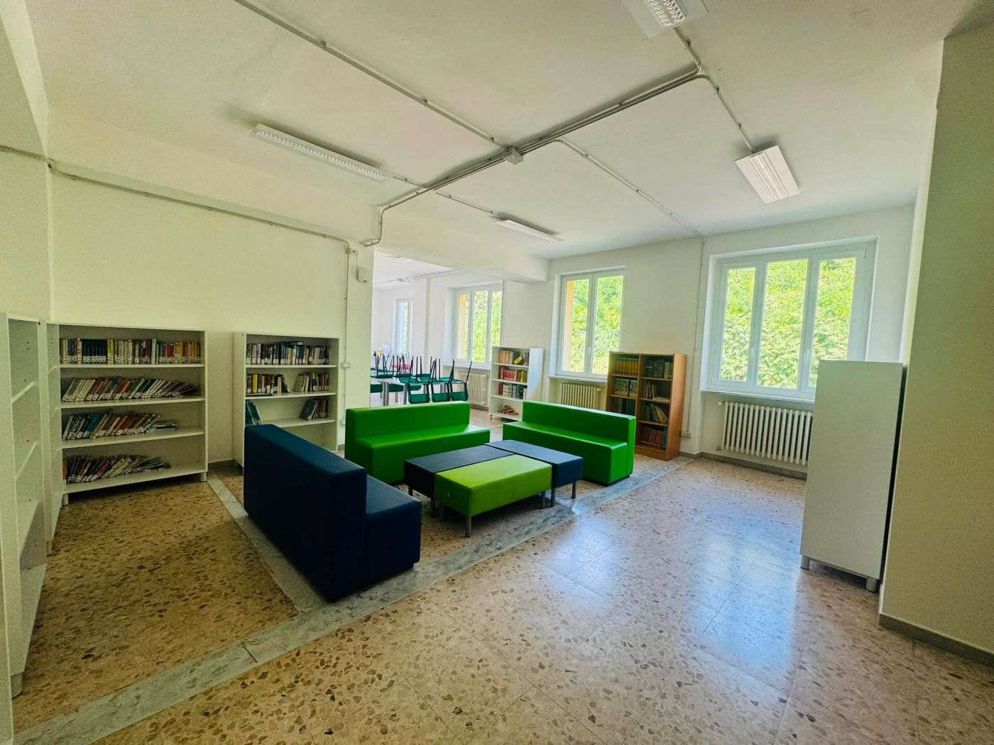PROVINCIA GRANDA - Una delle aule risistemate nel plesso di San Michele
