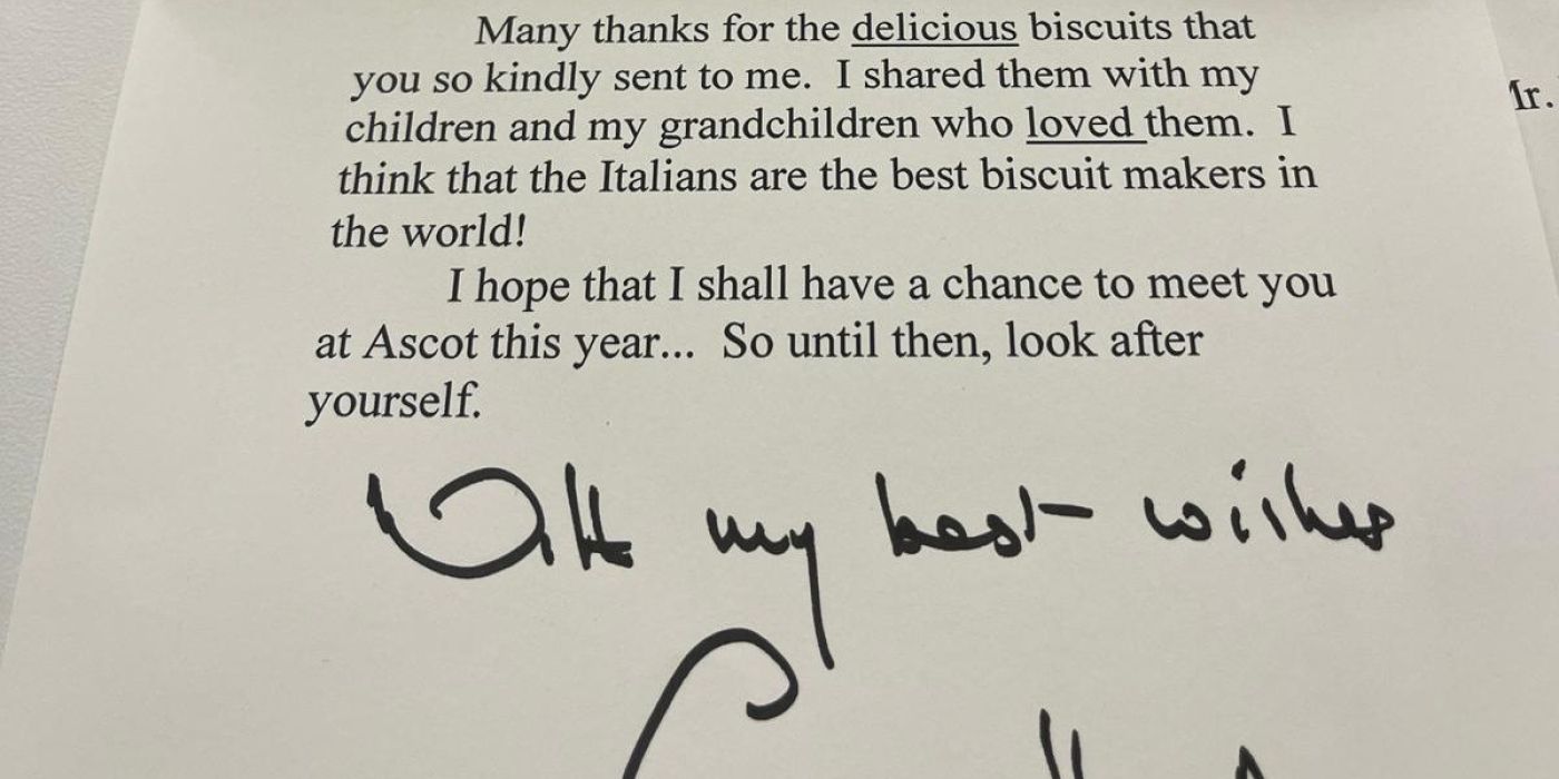 PROVINCIA GRANDA - Il testo della lettera firmata dalla regina