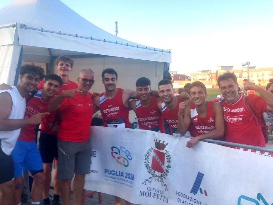 festa 4x100 staffetta Mondovì vittoria Italiani