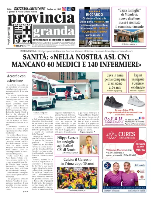 Copertina Edizione del  21-05-2025