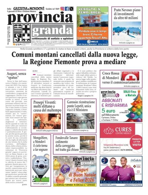 Copertina Edizione del 24-12-2025