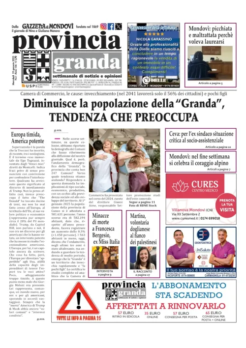 Copertina Edizione del  22-01-2025