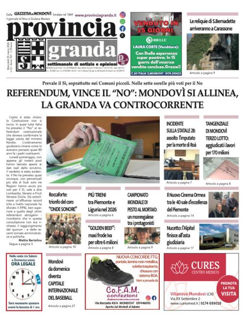 Copertina Edizione del 25-03-2026