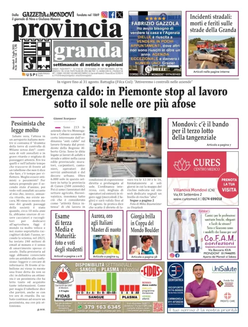 Copertina Edizione del  02-07-2025